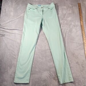 J.McLaughlin Lexi Jean Seafoam Green Ankle Jeans Size 6 % Pocket Stretch